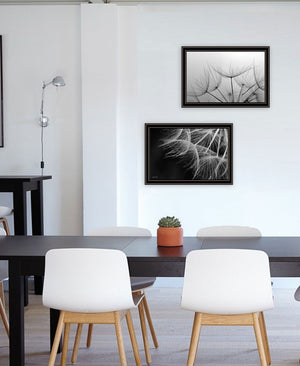 HomeRoots Set of Two Elegant Black Framed Floral Wall Art – Timeless Decor for Living Spaces & Offices 568618
