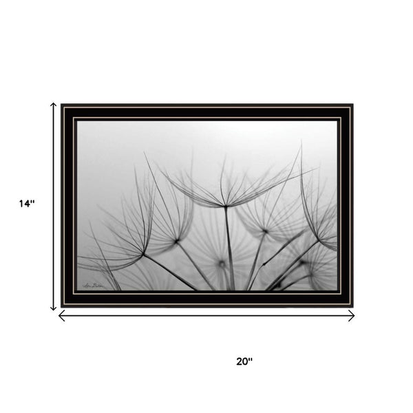 HomeRoots Set of Two Elegant Black Framed Floral Wall Art – Timeless Decor for Living Spaces & Offices 568618