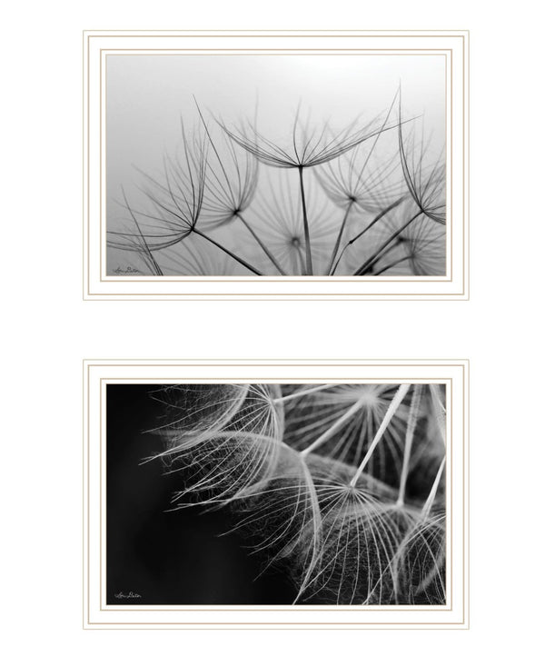 HomeRoots Set of Two Elegant Black Framed Wall Art | Contemporary Acrylic Prints for Stylish Home Décor 568619