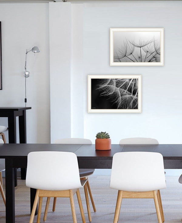 HomeRoots Set of Two Elegant Black Framed Wall Art | Contemporary Acrylic Prints for Stylish Home Décor 568619