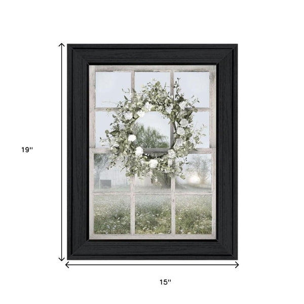 HomeRoots Set of Two Green Country Morning Framed Wall Art Prints - Elegant Decor for Any Room 568624
