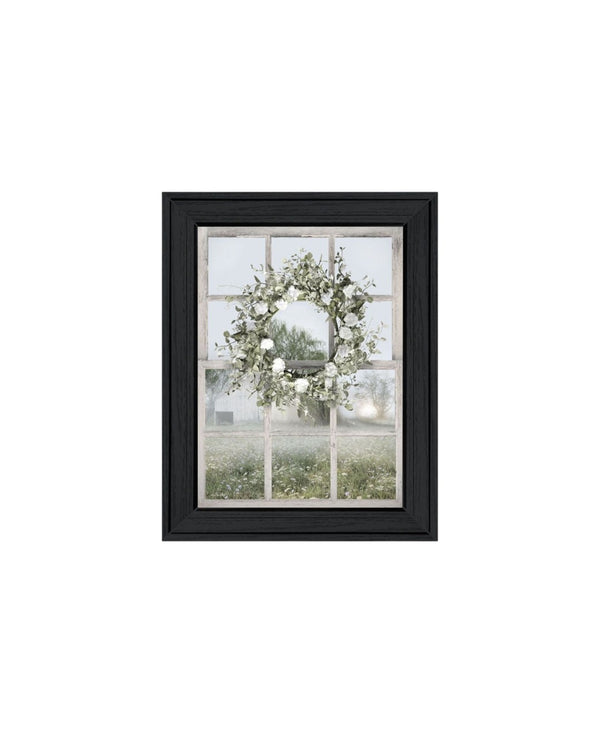 HomeRoots Set of Two Green Country Morning Framed Wall Art Prints - Elegant Decor for Any Room 568624