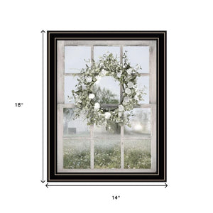 HomeRoots Set of Two Charming Green Country Morning Framed Prints – Stylish Art for Home & Office Decor 568626