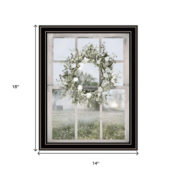 HomeRoots Set of Two Charming Green Country Morning Framed Prints – Stylish Art for Home & Office Decor 568626