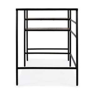 Butler Specialty Jensen Industrial-style Writing Desk With Solid Mango Wood Top And Sleek Iron Frame For Home Office Light Brown Iron,Mango Solids 5686330-butler