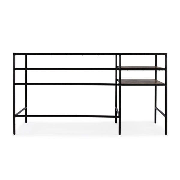 Butler Specialty Jensen Industrial-style Writing Desk With Solid Mango Wood Top And Sleek Iron Frame For Home Office Light Brown Iron,Mango Solids 5686330-butler