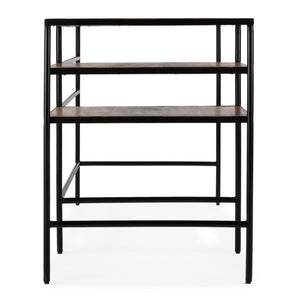 Butler Specialty Jensen Industrial-style Writing Desk With Solid Mango Wood Top And Sleek Iron Frame For Home Office Light Brown Iron,Mango Solids 5686330-butler