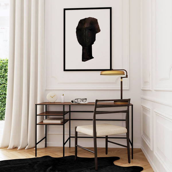 Butler Specialty Jensen Industrial-style Writing Desk With Solid Mango Wood Top And Sleek Iron Frame For Home Office Light Brown Iron,Mango Solids 5686330-butler