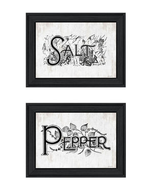 HomeRoots Set of Two Framed Kitchen Wall Art - "Seasoned with Love" Prints for Stylish Home Décor 568636