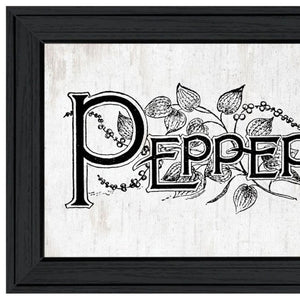 HomeRoots Set of Two Framed Kitchen Wall Art - "Seasoned with Love" Prints for Stylish Home Décor 568636