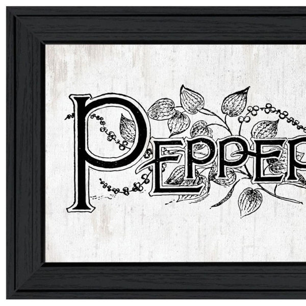 HomeRoots Set of Two Framed Kitchen Wall Art - "Seasoned with Love" Prints for Stylish Home Décor 568636
