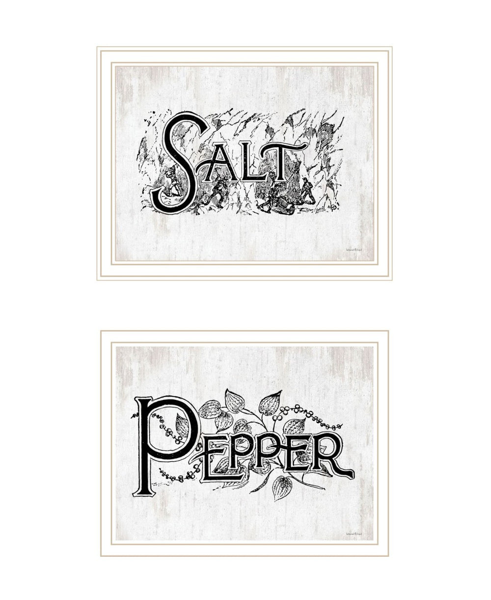 HomeRoots Set of Two Stylish Framed Kitchen Wall Art Prints - Acrylic-Inspired Decor for Warm Home Vibes 568638