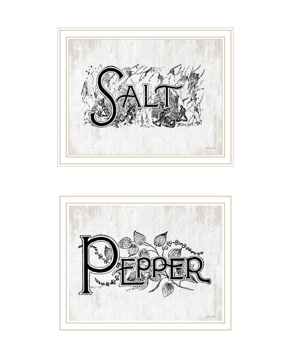 HomeRoots Set of Two Stylish Framed Kitchen Wall Art Prints - Acrylic-Inspired Decor for Warm Home Vibes 568638