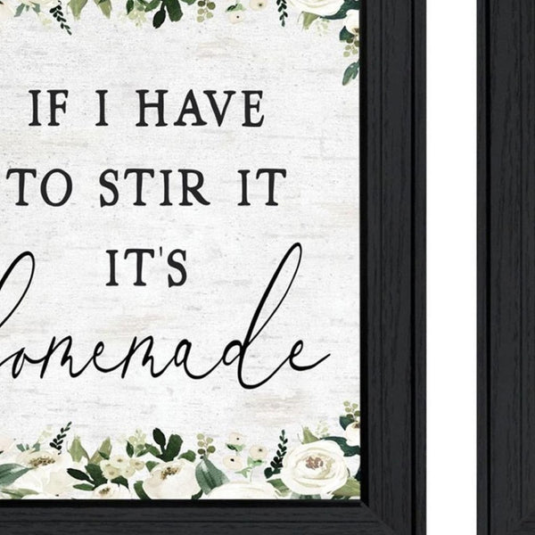 HomeRoots Set of Two Framed Kitchen Wall Art Prints - Contemporary Acrylic Style for Stylish Decor Upgrade 568639