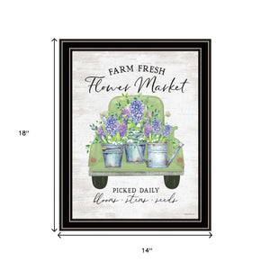HomeRoots Set of Two Inspirational Bloom Where You Are Planted Framed Wall Art for Elegant Home Decor 568643
