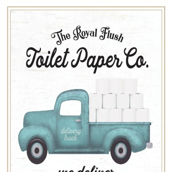 HomeRoots Set Of Two Royal Flush Framed Bathroom Art Prints - Whimsical Wall Decor for Stylish Spaces 568651