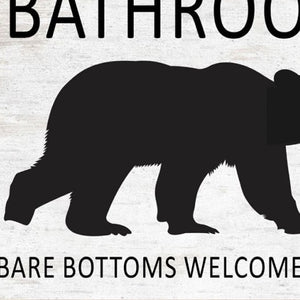HomeRoots Set of Two Bear Bottoms Framed Bathroom Wall Art - Whimsical Prints for Modern Farmhouse Decor 568658