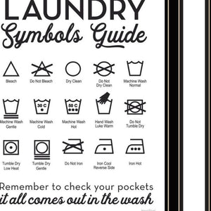 HomeRoots Set of Two Stylish Laundry and Stain Removal Art Prints in Black Frames for Charming Decor 568664