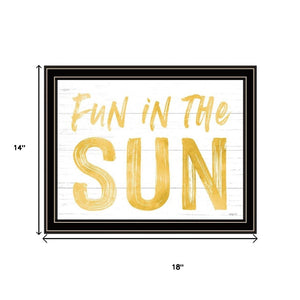 HomeRoots Set of Two Framed Wall Art Prints - "Sunshine on My Mind" - Chic Décor for a Bright Home Upgrade 568668
