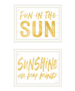 HomeRoots Set of Two Coastal Framed Wall Art Prints - Brighten Your Space with Fun in the Sun Vibe! 568669