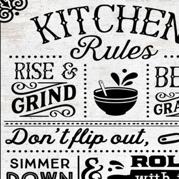 HomeRoots Set of Two Charming Family Kitchen Rules & Recipes Framed Art Prints - Stylish Wall Decor for Home 568673