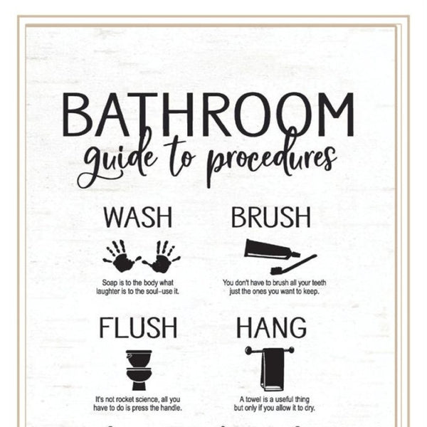 HomeRoots Set of Two Modern Framed Bathroom Wall Art Prints - Whimsical Acrylic Decor for Stylish Spaces 568685