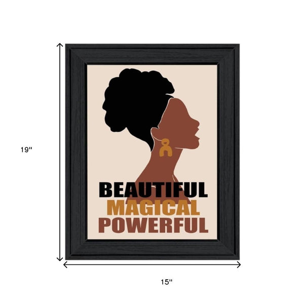 HomeRoots Set of Two Stunning Black is Beautiful Framed Art Prints – Modern Wall Decor for Home & Office Spaces 568686