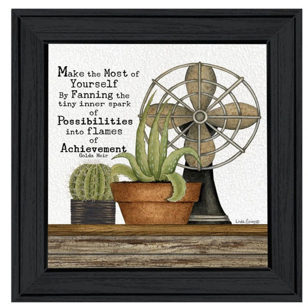 HomeRoots Set of Three Contemporary Black Framed Wall Art Prints - Vibrant Acrylic Designs for Any Space 568690