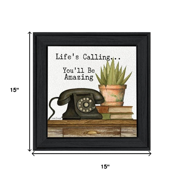 HomeRoots Set of Three Contemporary Black Framed Wall Art Prints - Vibrant Acrylic Designs for Any Space 568690
