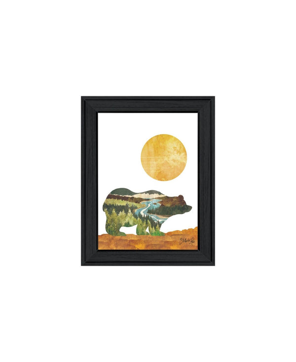 HomeRoots Set of Two Bear and Deer Framed Wall Art - Elegant Nature Prints for Modern Rustic Home Decor 568699