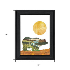 HomeRoots Set of Two Bear and Deer Framed Wall Art - Elegant Nature Prints for Modern Rustic Home Decor 568699
