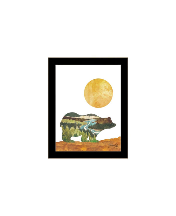 HomeRoots Set of Two Bear and Deer Framed Wall Art - Elegant Nature Prints for Stylish Home Decor Spaces 568700