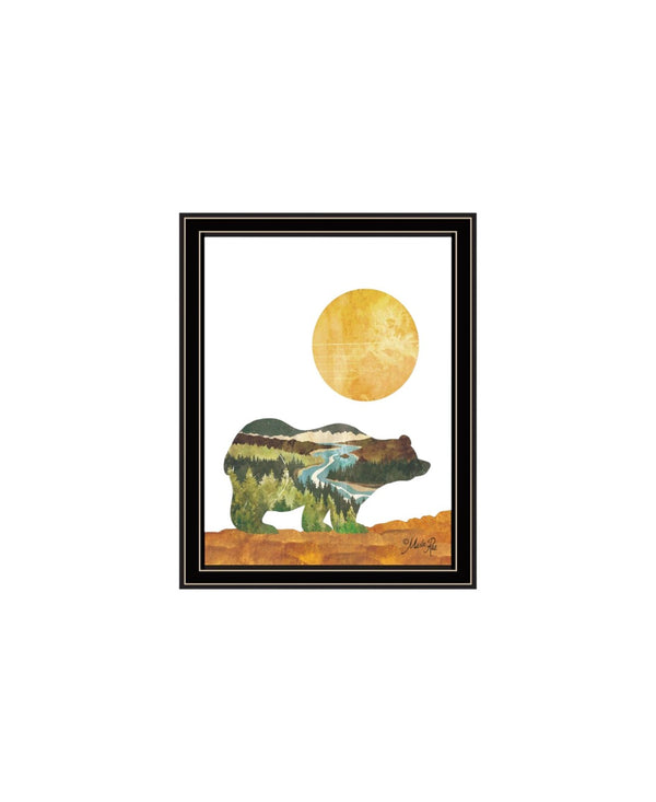 HomeRoots Set of Two Framed Bear and Deer Prints - Modern Nature Art for Stylish Home Décor and Accent Walls 568701