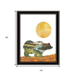 HomeRoots Set of Two Framed Bear and Deer Prints - Modern Nature Art for Stylish Home Décor and Accent Walls 568701