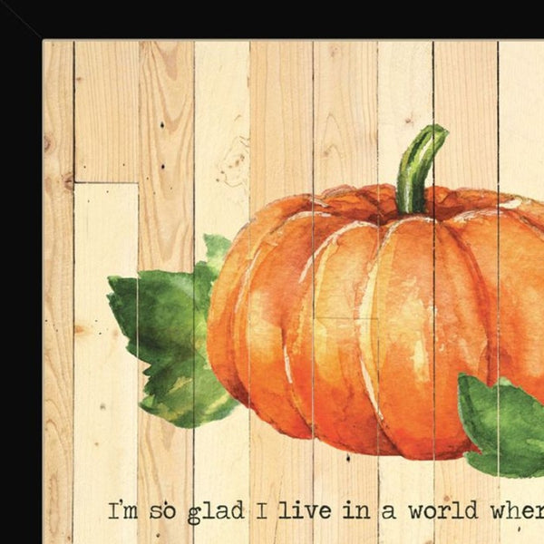 HomeRoots Set of Two Rustic Pumpkin Prints in Distressed Frames - Autumn Wall Art for Cozy Home Décor 568706