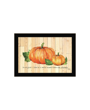 HomeRoots Set of Two Rustic Pumpkin Prints in Distressed Frames - Autumn Wall Art for Cozy Home Décor 568706