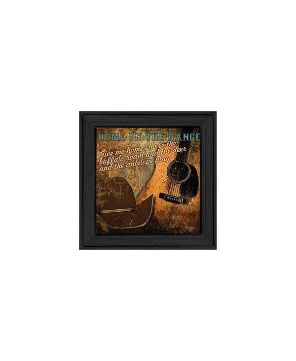 HomeRoots Set of Two Western Charm Black Framed Wall Art Prints - Vivid Decor for Home & Living Spaces 568711