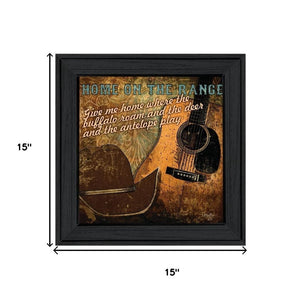 HomeRoots Set of Two Western Charm Black Framed Wall Art Prints - Vivid Decor for Home & Living Spaces 568711