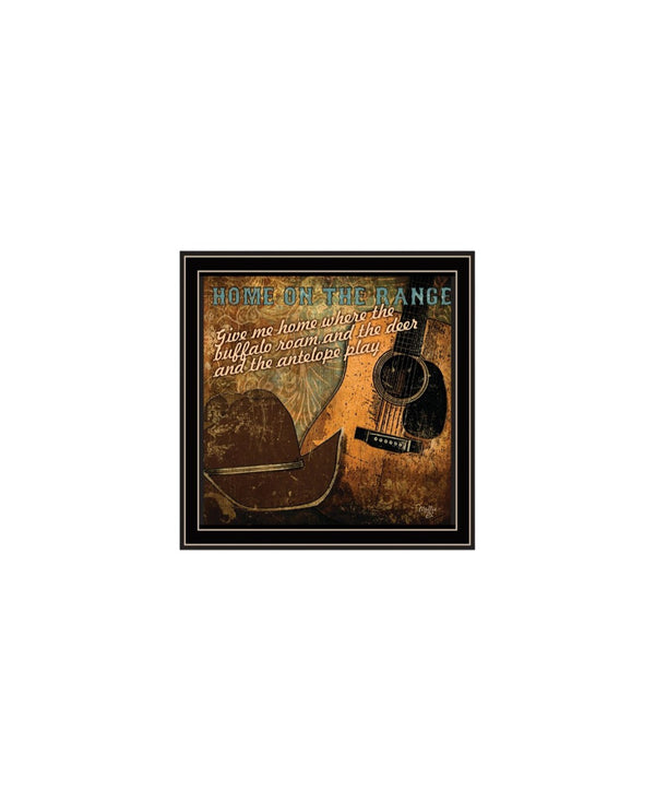 HomeRoots Set of Two Western Framed Wall Art - Bold Acrylic-Style Prints for Rustic Home Décor and Charm 568713