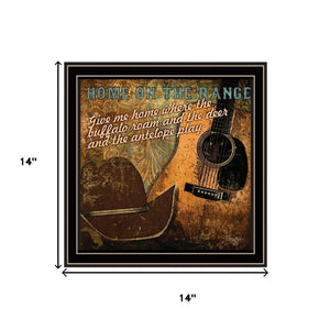HomeRoots Set of Two Western Framed Wall Art - Bold Acrylic-Style Prints for Rustic Home Décor and Charm 568713