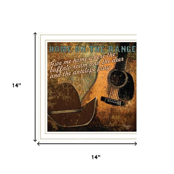 HomeRoots Set of Two Rustic Western Black Framed Wall Art Prints - Chic Home Decor for Any Space! 568714