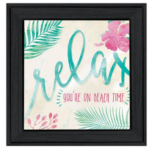 HomeRoots Set of Two Coastal Framed Wall Art Prints - "Be Free / Live By The Sea" for Stylish Décor 568731