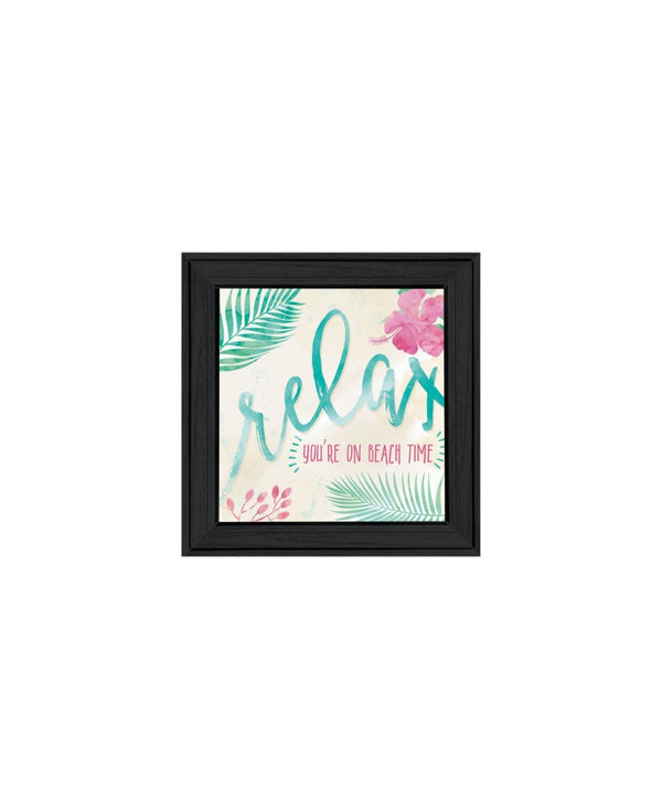 HomeRoots Set of Two Coastal Framed Wall Art Prints - "Be Free / Live By The Sea" for Stylish Décor 568731