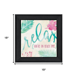 HomeRoots Set of Two Coastal Framed Wall Art Prints - "Be Free / Live By The Sea" for Stylish Décor 568731