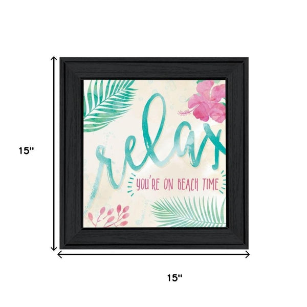 HomeRoots Set of Two Coastal Framed Wall Art Prints - "Be Free / Live By The Sea" for Stylish Décor 568731