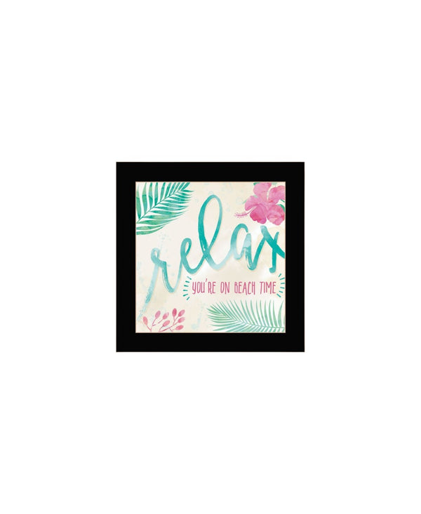HomeRoots Set of Two Coastal-Inspired Black Framed Wall Art - Modern Gallery-Ready Decor for Any Room 568732