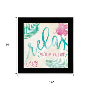 HomeRoots Set of Two Coastal-Inspired Black Framed Wall Art - Modern Gallery-Ready Decor for Any Room 568732