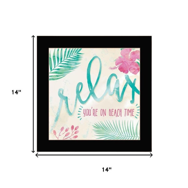 HomeRoots Set of Two Coastal-Inspired Black Framed Wall Art - Modern Gallery-Ready Decor for Any Room 568732