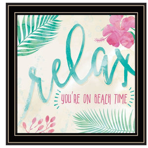 HomeRoots Set of Two Coastal-Inspired Black Framed Wall Art Prints - "Be Free, Live By The Sea" Decor 568733