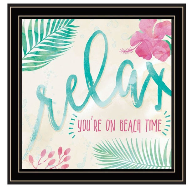 HomeRoots Set of Two Coastal-Inspired Black Framed Wall Art Prints - "Be Free, Live By The Sea" Decor 568733